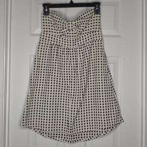 Roxy Black and White Polka Dot Swim Coverup